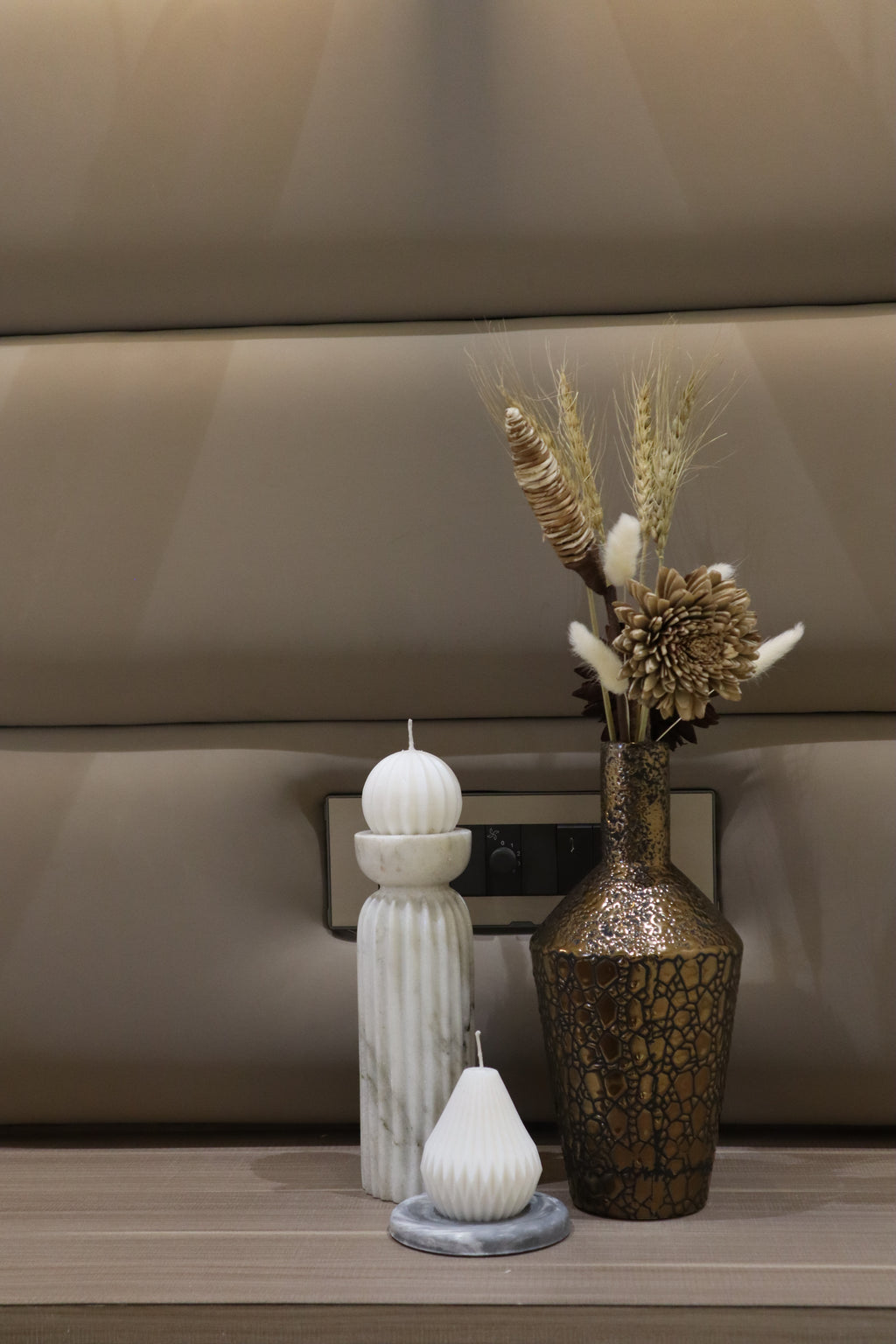 Fluted Pillar Candle Holder cum Vase