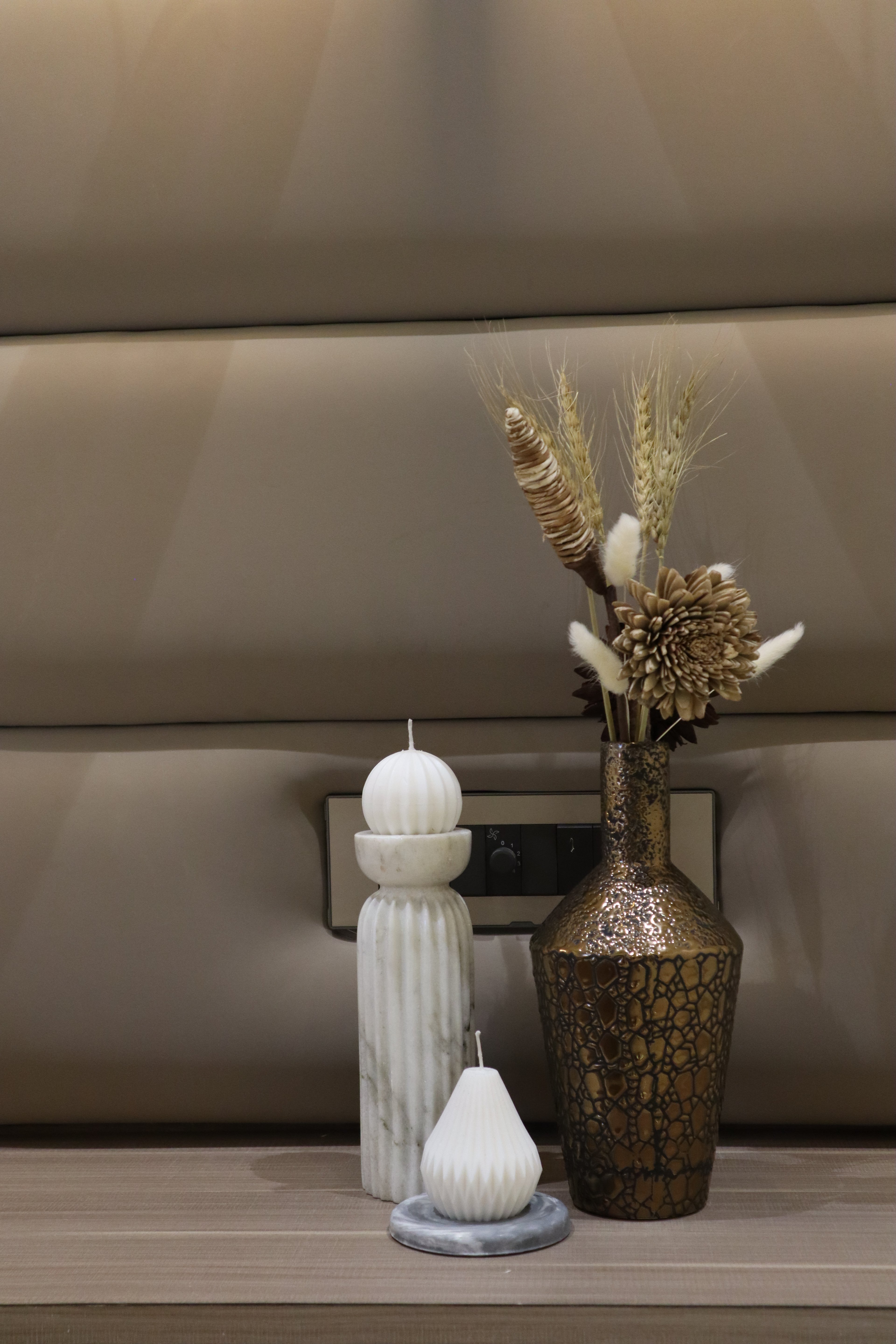 Fluted Pillar Candle Holder cum Vase