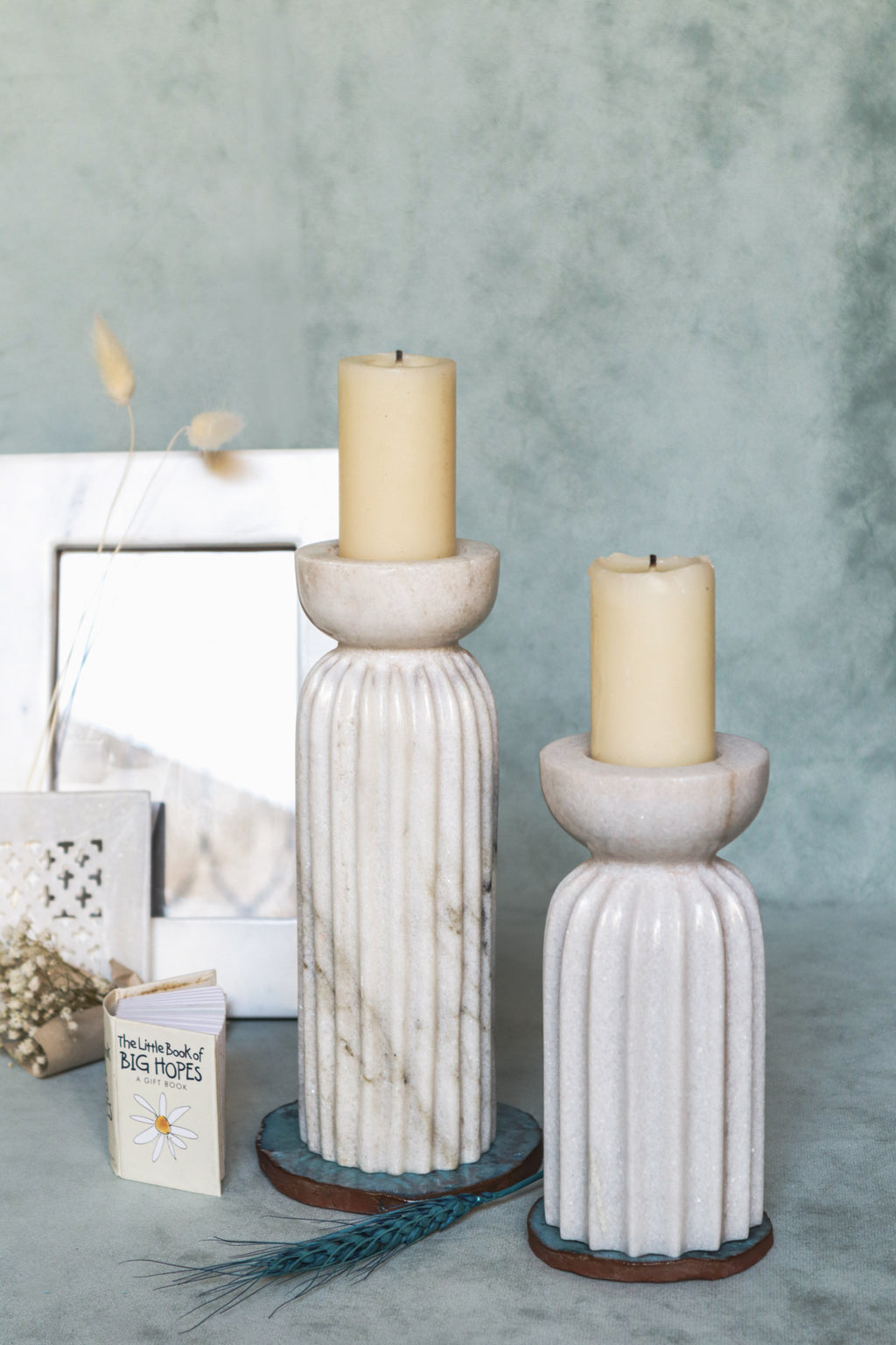 Fluted Pillar Candle Holder cum Vase
