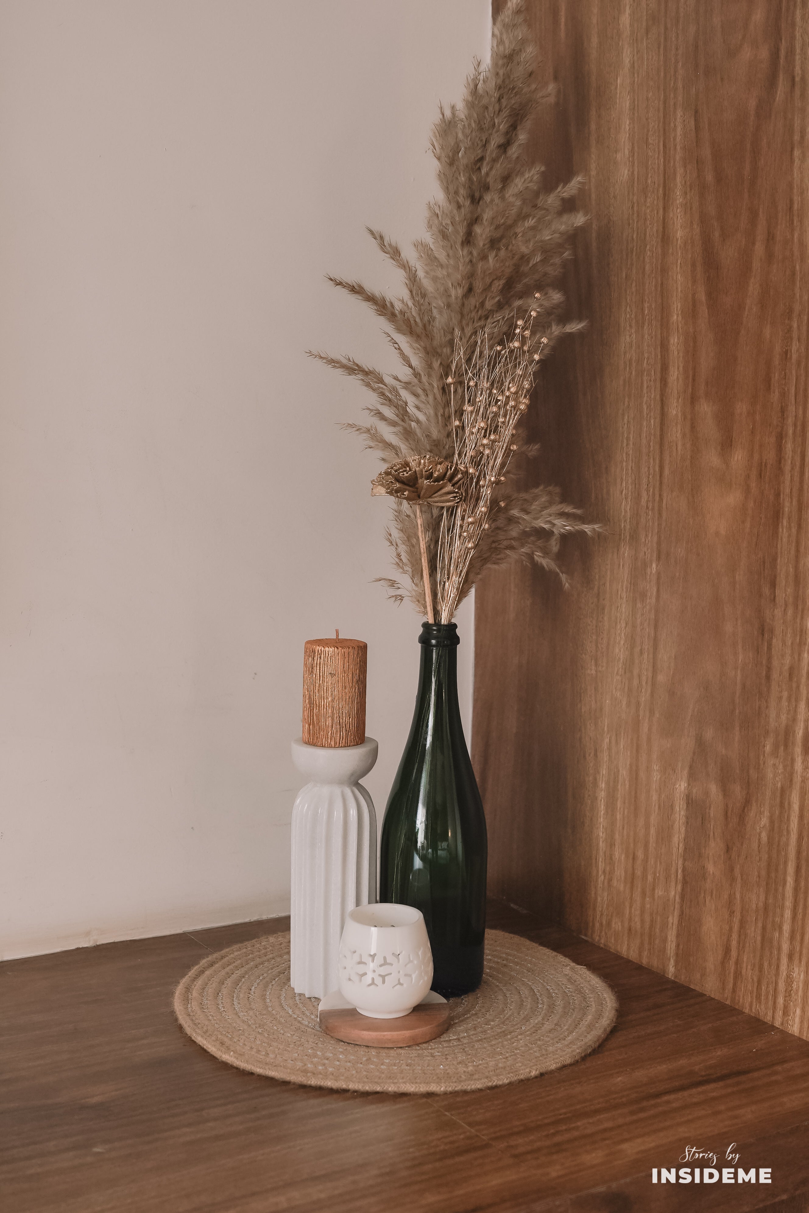 Fluted Pillar Candle Holder cum Vase