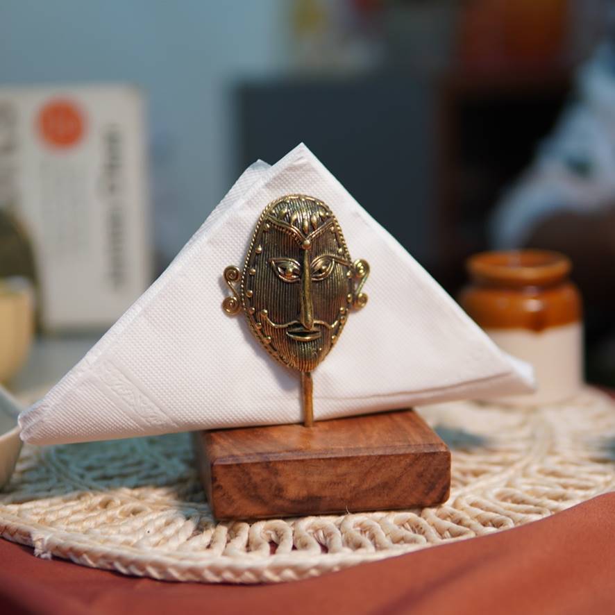 Tribal Mask Napkin Holder